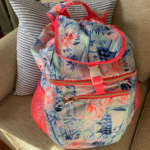 lilly pulitzer backpack cooler
